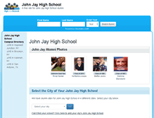 Tablet Screenshot of johnjayhighschoolalumni.org